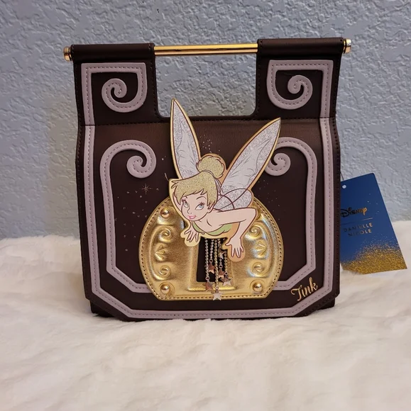 Danielle Nicole Disney Tinker Bell Keyhole Pixie Dust Crossbody Bag - Picture 3 of 4